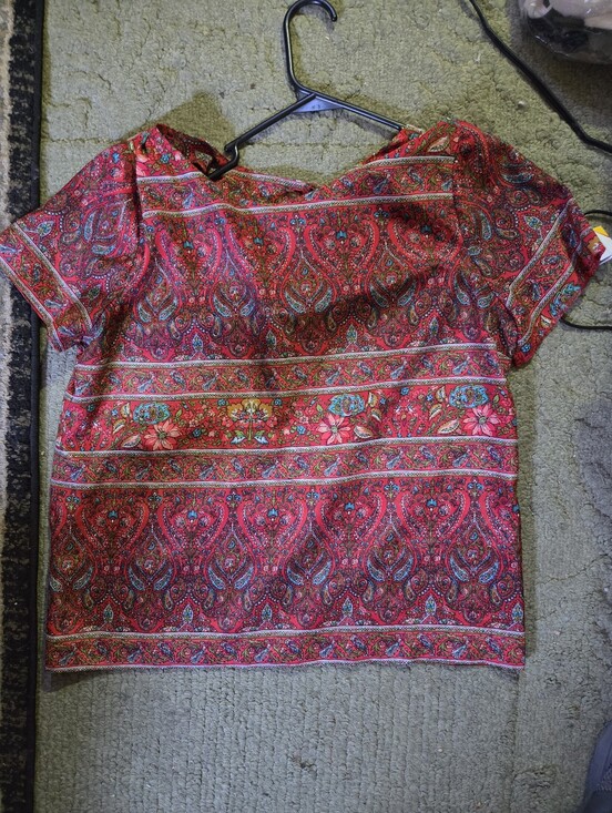 J. Crew Other - J. Crew Red Paisley & Floral Throw